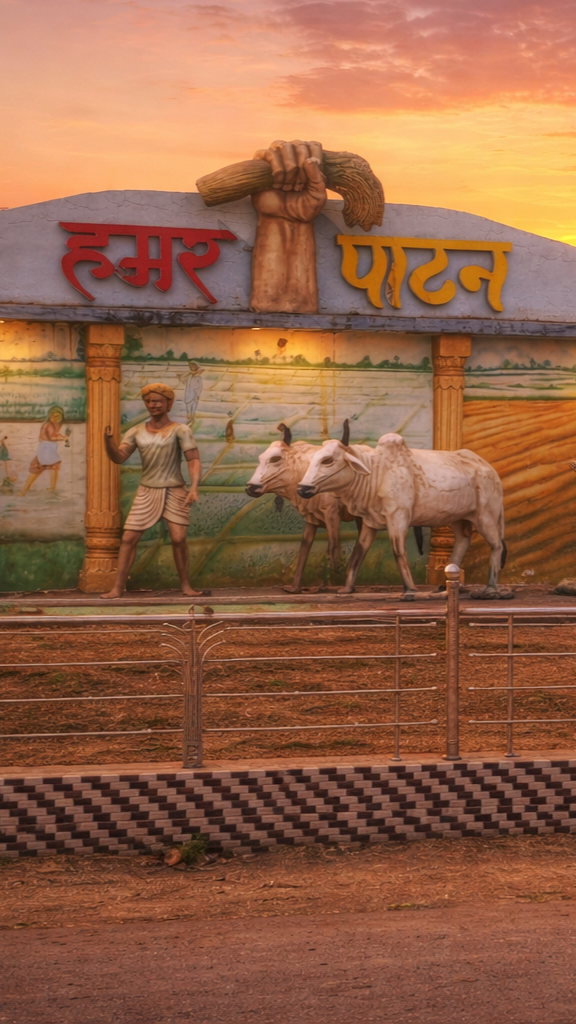 Patan gate landmark at sunset